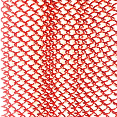 Draperies de bobines métalliques personnalisées 1,1 kg/m2 Poids et taille de trou personnalisée pour les performances