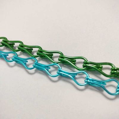 Rideaux à crochet en aluminium décoratif de 2 mm pour les rideaux de cloisons intérieures
