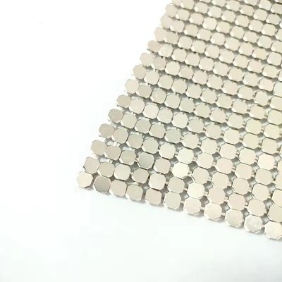 Fabrication à base de tissu de paillettes métalliques en aluminium flexible