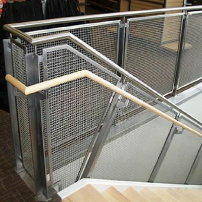 Maillage métallique métallique en treillis métalliques en tant que garde-corps peut être utilisé comme sécurité intérieure et extérieure