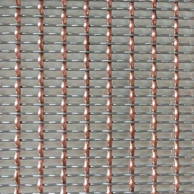 Panneaux de grille à trous carrés décoratifs en argent poli pour projets résidentiels écologiques