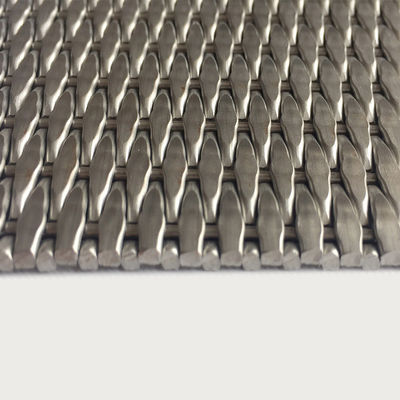 2-6 mm grilles en acier inoxydable métallique métallique d'argent décoratif de treillis métallique pour les portes d'armoires modernes