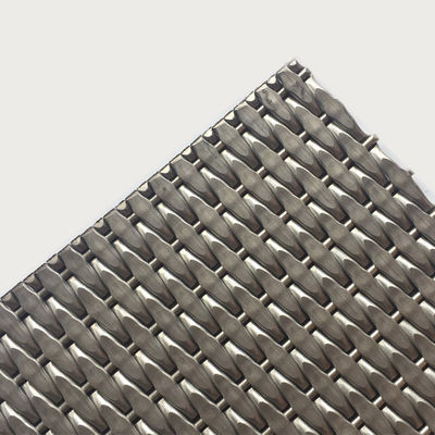 2-6 mm grilles en acier inoxydable métallique métallique d'argent décoratif de treillis métallique pour les portes d'armoires modernes