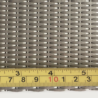 2-6 mm grilles en acier inoxydable métallique métallique d'argent décoratif de treillis métallique pour les portes d'armoires modernes