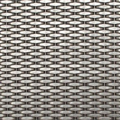 2-6 mm grilles en acier inoxydable métallique métallique d'argent décoratif de treillis métallique pour les portes d'armoires modernes