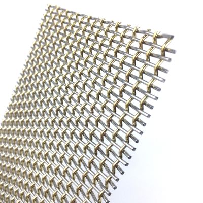 Maillage métallique en acier inoxydable personnalisable pour la décoration dure dans le design intérieur et extérieur
