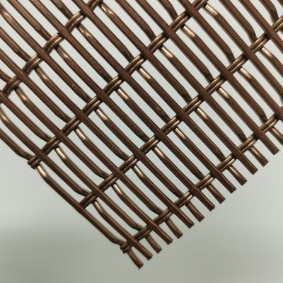 Grilles en treillis métalliques décoratifs ignifuges avec traitement de surface PVDF