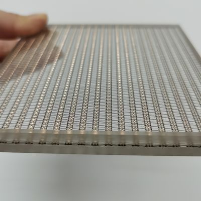 Maillage métallique laminé en verre d'or 10-100 Maillage pour diverses applications