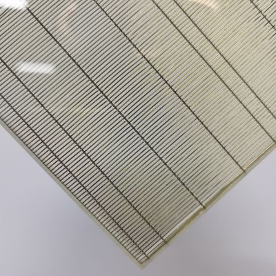 Maillage tissé sur mesure pour la production de verre stratifié décoratif