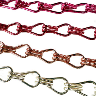 Rideau en aluminium 20 mm en chaîne métallique Mesh flexible décoratif en fil de fer pour séparer les pièces