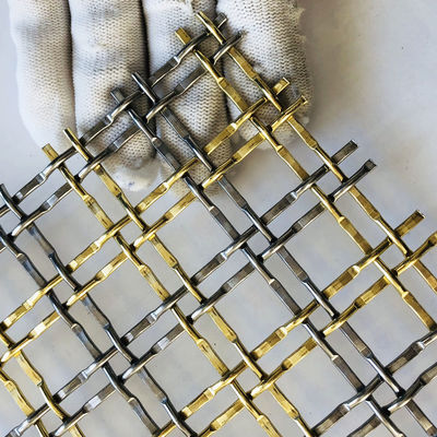 Maillage métallique en acier inoxydable sophistiqué Maillage métallique d'épaisseur de 3,3 mm pour les portes de cabinet