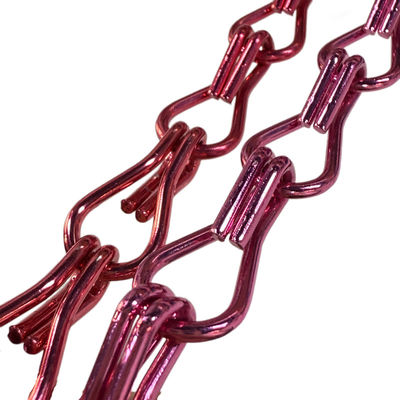 Lien de crochet avec les séparateurs de la salle d'écran anodisé pour insectes Rideaux en aluminium à double chaîne pour une protection efficace contre les mouches