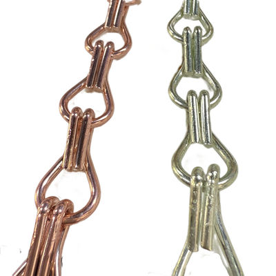 Lien de crochet avec les séparateurs de la salle d'écran anodisé pour insectes Rideaux en aluminium à double chaîne pour une protection efficace contre les mouches