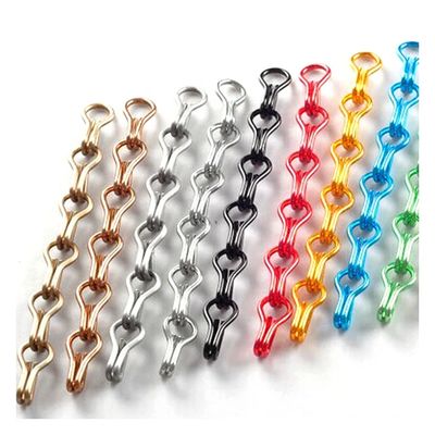 Chaîne d'aluminium personnalisable écran de mouche fil de fil de diamètre 2 mm Taille standard 12 mm * 24 mm