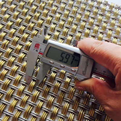 Façades extérieures filetage de fil de fer décoratif pour les armoires en acier inoxydable durable
