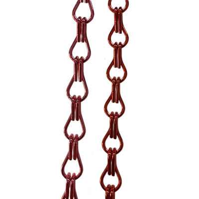 Écran de mouche à chaîne en aluminium personnalisable avec distance de chaîne de 24 mm et rails d'accessoires et autres raccords