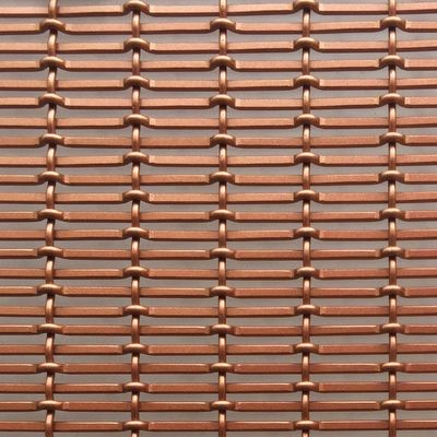 Couleur de cuivre rouge en aluminium fil de maille de diamètre 1,5 mm/2 mm Panneaux muraux pour les cloisons intérieures de la pièce