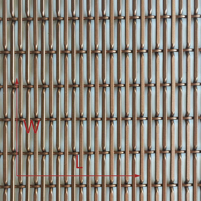 Supérieur économique environnemental enfoncement de trame 17,5 mm décoratif filet de fil tissé