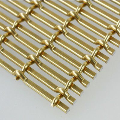 1.5 mm/2 mm de treillis métallique de diamètre de distorsion avec 45,7% de surface d'ouverture pour le travail lourd industriel