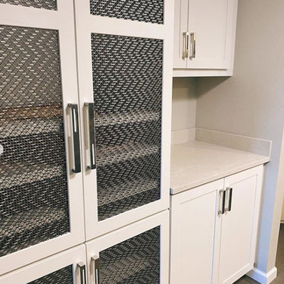 Grille de diamant personnalisée de treillis métallique tissé avec un diamètre de trame de 1,2 mm × 2 mm