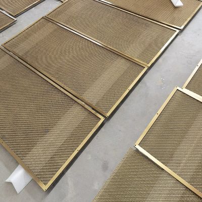 Grille de diamant personnalisée de treillis métallique tissé avec un diamètre de trame de 1,2 mm × 2 mm