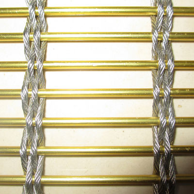 Réseau métallique certifié résistant au feu en acier inoxydable de 8 mm pour revêtement de ventilation de façade de bâtiment de grande hauteur