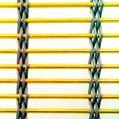 Réseau métallique certifié résistant au feu en acier inoxydable de 8 mm pour revêtement de ventilation de façade de bâtiment de grande hauteur
