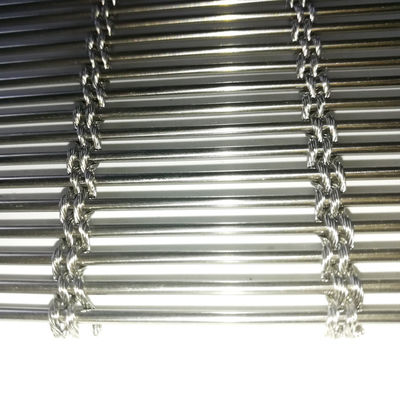 Écran en treillis métallique tissé en acier inoxydable 3D décoratif pour la conception artistique du plafond esthétique industrielle