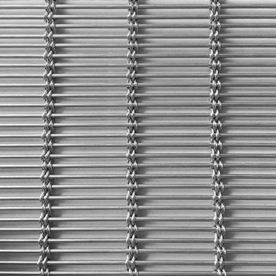 Écran en treillis métallique tissé en acier inoxydable 3D décoratif pour la conception artistique du plafond esthétique industrielle