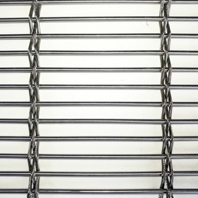 Rideau de treillis métallique en acier inoxydable pour bâtiment Façade ombrage Ventilation Économie d'énergie