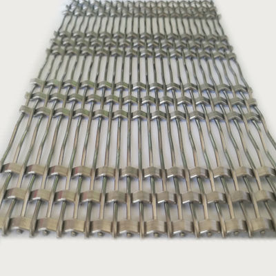 Panneaux de grille métallique en treillis en acier inoxydable architecturaux non inflammables pour les façades de stationnement en plein air et les murs ventilés