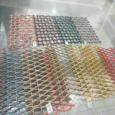 Grilles de treillis métalliques décoratifs en aluminium de 18 mm pour portes d'armoires