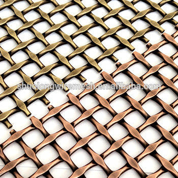 Maille de fil métallique tissé décorative avec pas de trame de 18 mm, propre, sans huile et plate, n° 1