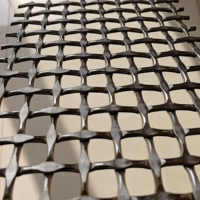 Maille tissée diamant certifiée ISO9001 avec 42,2 % de surface ouverte pour l'industrie lourde