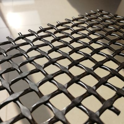 Maille tissée diamant certifiée ISO9001 avec 42,2 % de surface ouverte pour l'industrie lourde