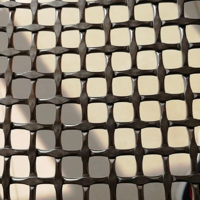 Maille tissée diamant certifiée ISO9001 avec 42,2 % de surface ouverte pour l'industrie lourde