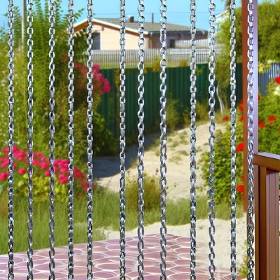 Rideau en maille de chaîne décorative en aluminium pour la conception de jardins et de paysages