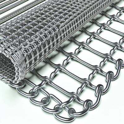 Chaînes de rideaux en treillis métallique en aluminium décoratif - Conception personnalisée et durable