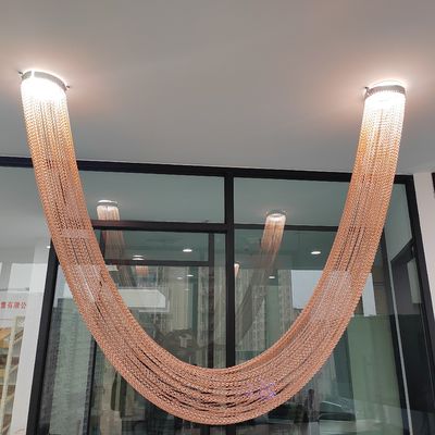 Résistance et durable chaîne métallique mouche parasite insecte rideau de porte pour portes