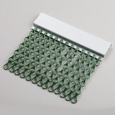 Résistance et durable chaîne métallique mouche parasite insecte rideau de porte pour portes
