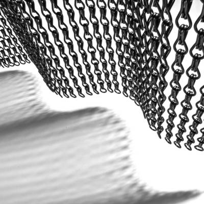 Résistance et durable chaîne métallique mouche parasite insecte rideau de porte pour portes