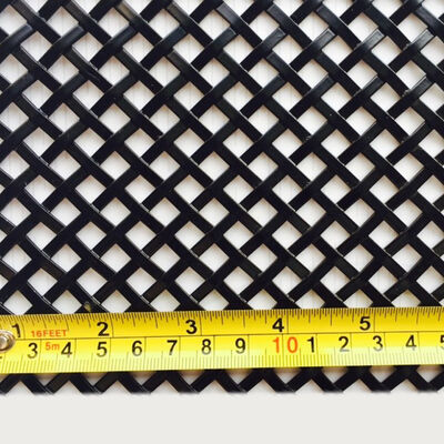Panneaux d'aluminium à maillage métallique architectural de largeur personnalisée à maillage étendu pour applications commerciales et industrielles
