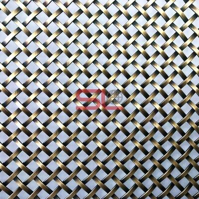 Maille métallique architecturale d'épaisseur adaptée aux besoins du client pour le revêtement de façade et les panneaux muraux décoratifs