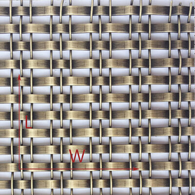 Tissu métallique architectural personnalisé de largeur personnalisée, solution idéale pour les revêtements muraux intérieurs et extérieurs et les pare-soleil