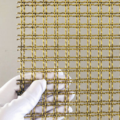 Tone d'or fil cramponné architectural fil tissé maille ouverte cellules de diamants