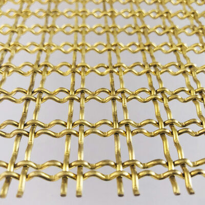 Tone d'or fil cramponné architectural fil tissé maille ouverte cellules de diamants
