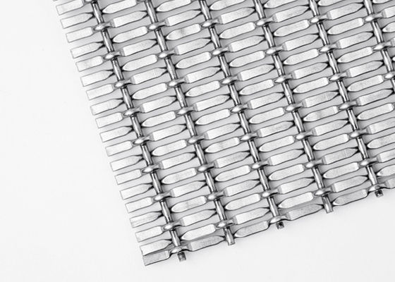 Diviseurs de pièce décoratifs tissés par 5mm titaniques en métal de Mesh Fabric 15m en métal d'électrodéposition