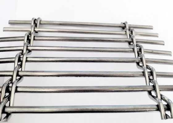 Revêtement tissé architectural de Mesh Barrette Weave PVD de fil de diviseurs d'écran