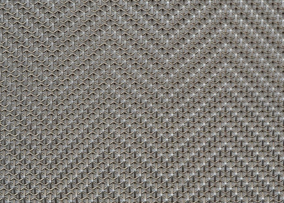 4.5mm ont tricoté le fil tissé architectural Mesh Panels Purity Titanium