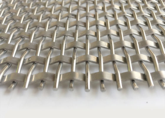 Maille métallique architecturale tissée de couleur naturelle pour panneau décoratif en treillis métallique